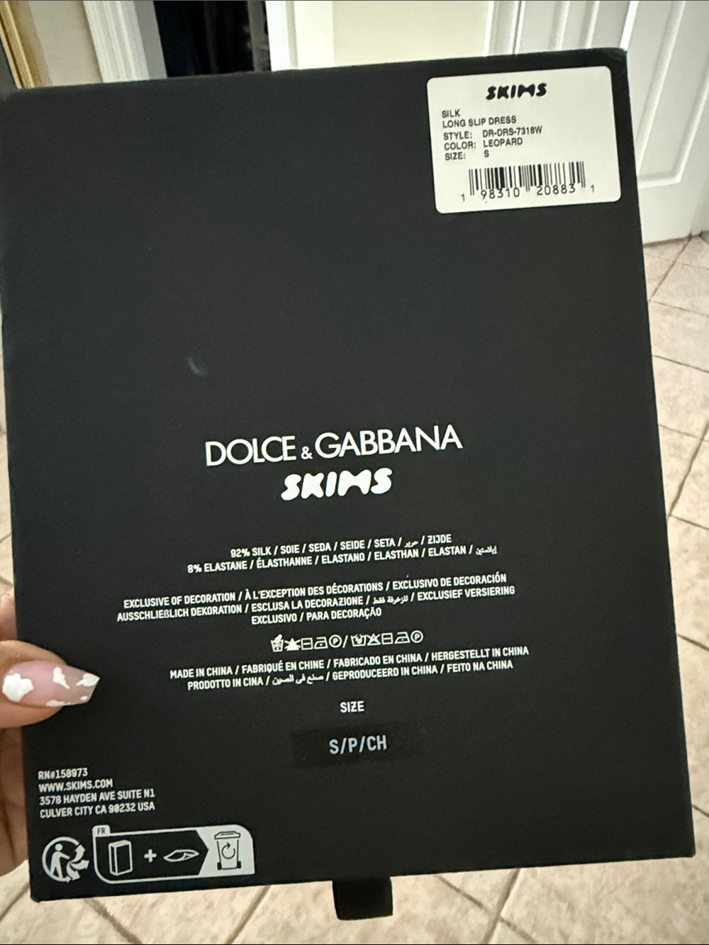 Dolce & Gabbana x SKIMS - *NEW*
*Silk Leopard Print Maxi Dress - Picture 6 of 6